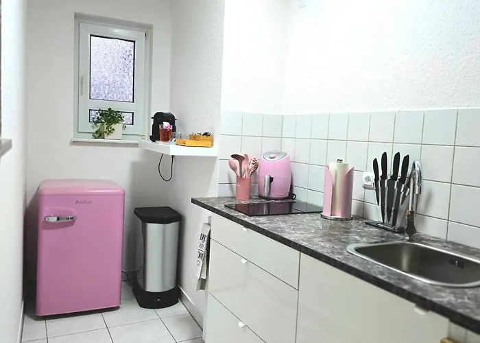 Appartamento Happy Homes Pink - Dein Design-apartment Mit Wow-effekt - Netflix - Wlan - Parkplatz Nidda