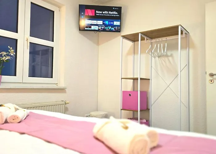 Happy Homes Pink - Dein Design-apartment Mit Wow-effekt - Netflix - Wlan - Parkplatz Nidda